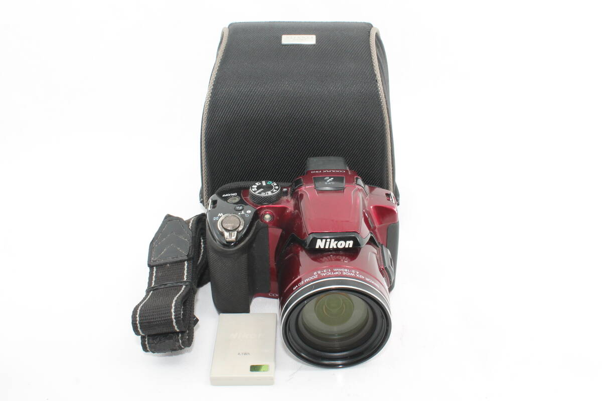 【20250711KNE-05】Nikon デジタルカメラ COOLPIX (クールピクス) P510 レッド P510RD