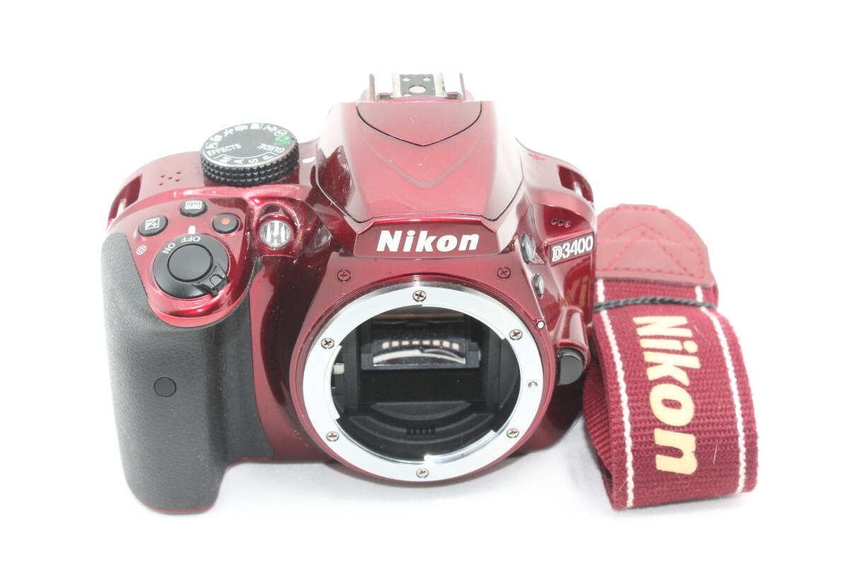【20250829KNF-01】Nikon デジタル一眼レフカメラ D3400 ボディー レッド D3400RD