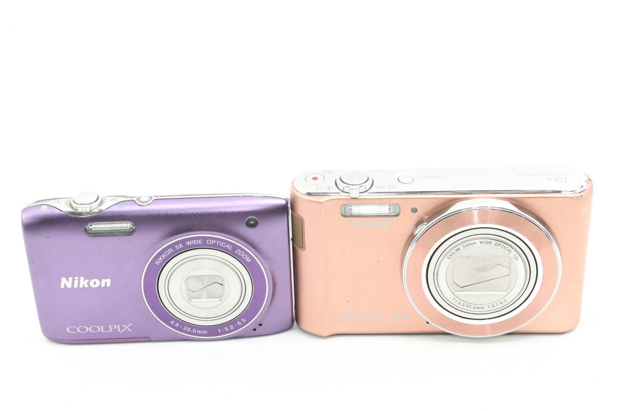 【20250829KNF-09】Nikon　COOLPIX S3100 CASIO EXILIM EX-ZS180BN