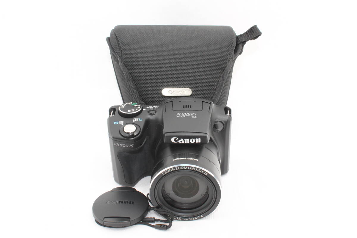 【20250829KNF-10】Canon デジタルカメラ PowerShot SX500IS 約1600万画素 光学30倍ズーム ブラック PSSX500IS