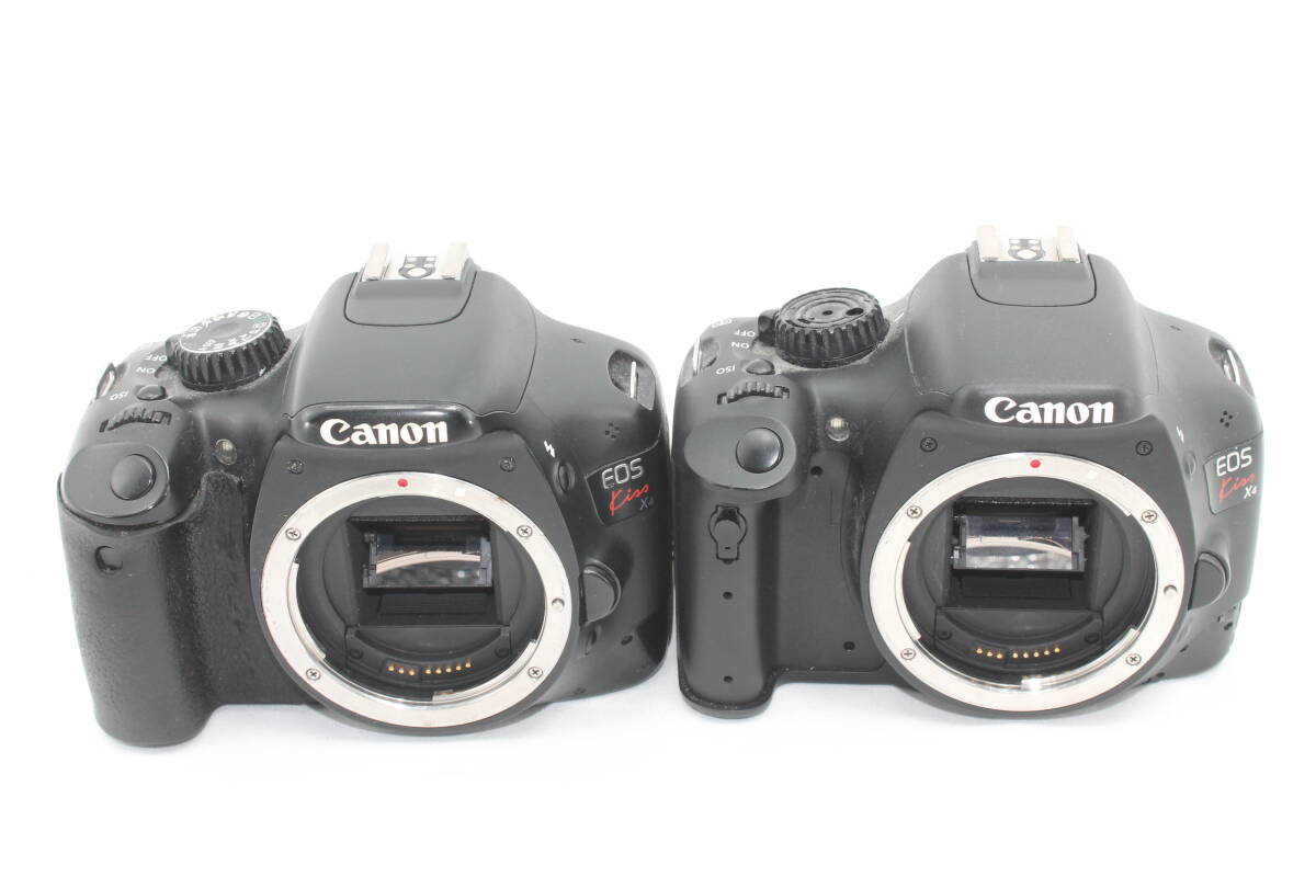 【20250829KNF-28】Canon デジタル一眼レフカメラ EOS Kiss X4 ボディ二台