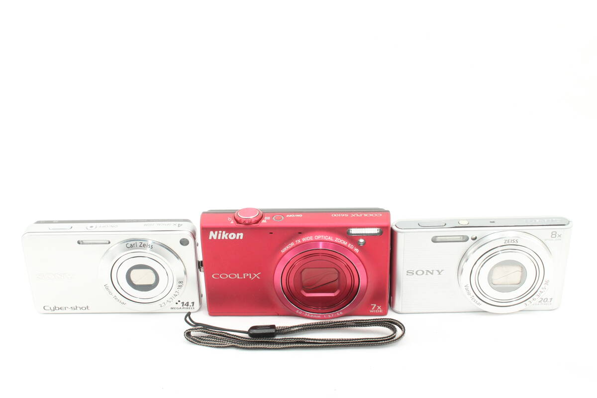 【20250913KNG-08】SONY Cybershot W350 　NikonCOOLPIX S6100 ソニー DSCW830 