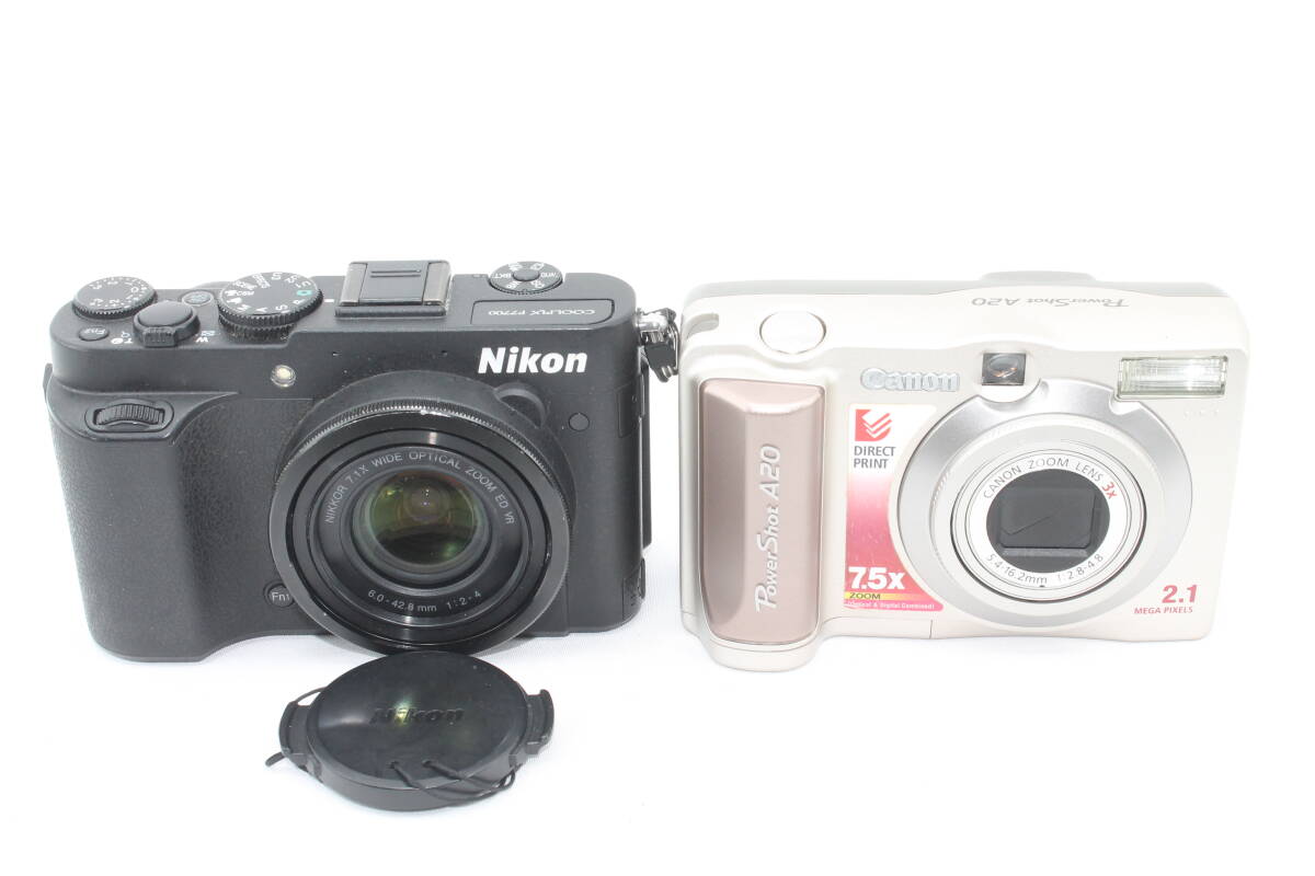 【20250913KNG-19】Canon PowerShot a20　Nikon デジタルカメラ COOLPIX P7700