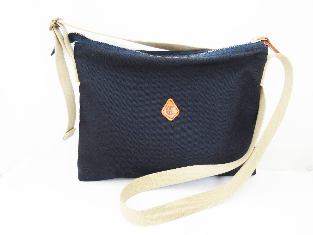 kkm10249 CLEDRAN キャンバス ショルダーバッグ クレドラン ネイビー サコッシュ