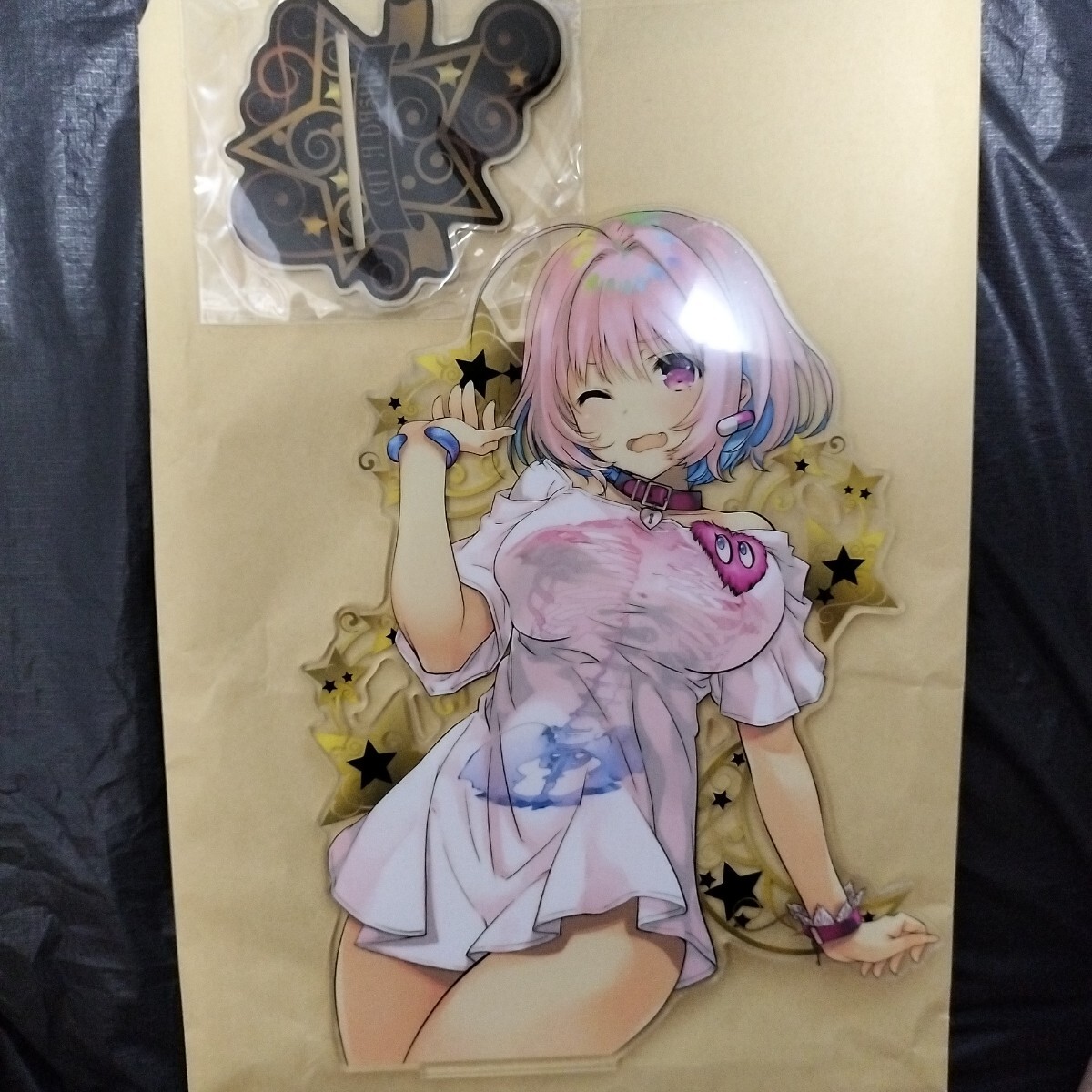 正規品 C96 CUT A DASH!!&BLAZER ONE ビッグアクリルフィギュア 夢見りあむ 約26×19cm