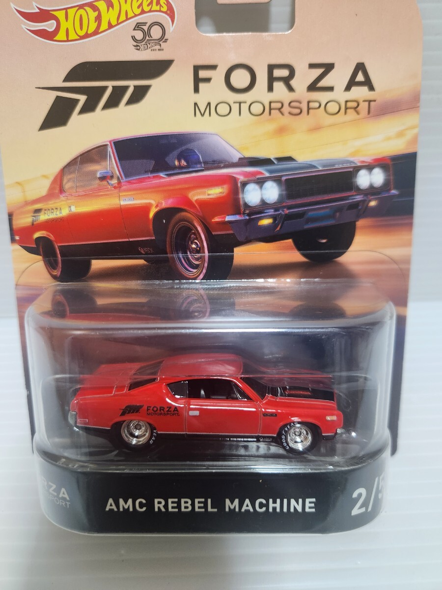 [新品 未開封] ホットウィール FORZA MOTORSPORT 50th記念モデル1970 AMC REBEL MACHINE マテル　