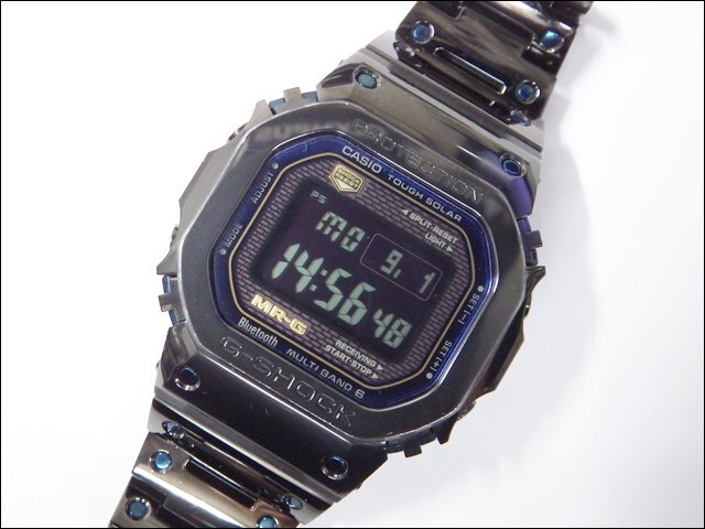 動作品 CASIO /カシオ◆MR-G/MRG-B5000BA-1JR◆Gショック ソーラー電波 チタン メンズ腕時計 Bluetooth対応 冊子・元箱付