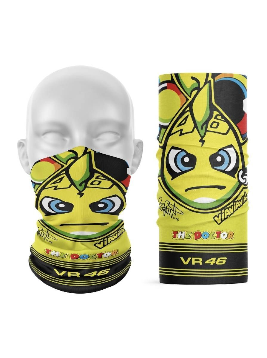 ★アウトレットセール★新品 MotoGP バレンティーノ・ロッシ VR46 多機能ヘッドウェア フェイスカバー UV対策 ヘッドバンド 帽子 バンダナB