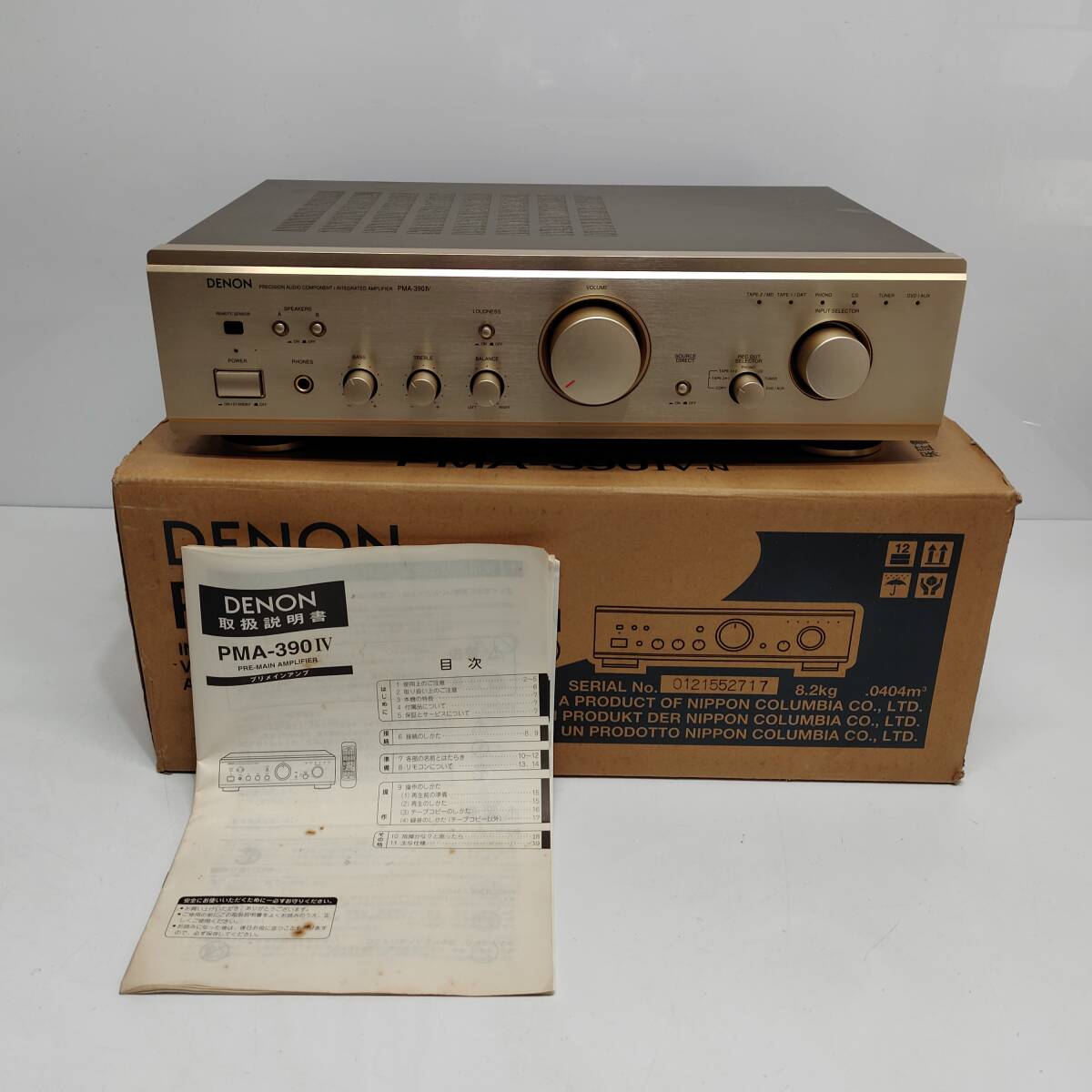 ●動作品 デノン PMA-390Ⅳ プリメインアンプ DENON PRECISION AUDIO COMPONENT/INTEGRAQTE4D AMPLIFIER 日本製 オーディオ 音響機器 B1338