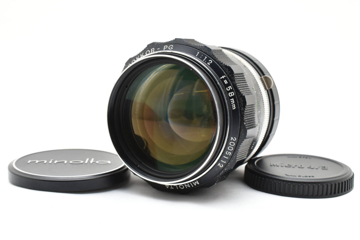 ★ミノルタ MINOLTA MC ROKKOR-PG 58mm f1.2 SONY Aマウント-m4/3 マイクロフォーサーズ マウントアダプター★W0919#AW2338