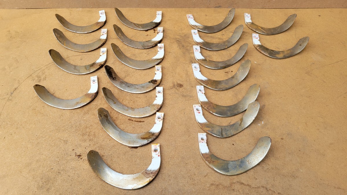 トラクター 管理機 農耕機 パーツ 取り替え爪 取り替え刃 20本セット KQ2525 コバシ 左右セット 耕うん爪 3