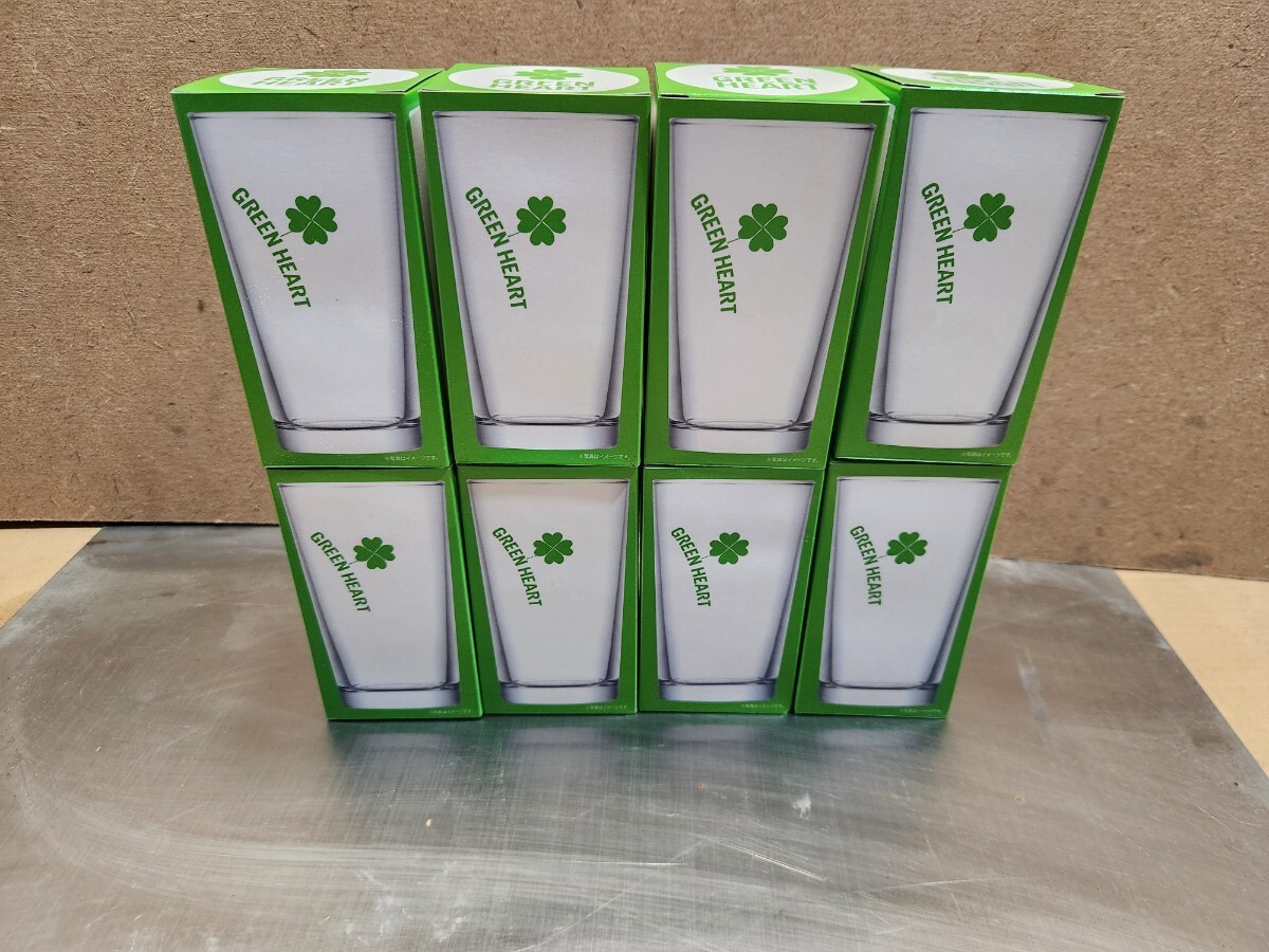 KIRIN 麒麟 グリーンハート 淡麗グリーンラベル オリジナルグラス 8個セット フルセット コンビニ限定品 新品未使用