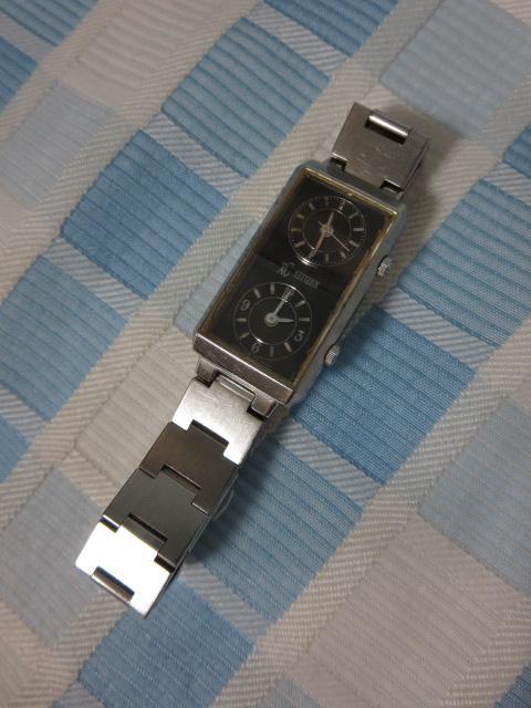 CITIZENシチズン XCクロスシー デュアルタイム スクエア クォーツ レディース 腕時計 543W-H07839 ジャンク