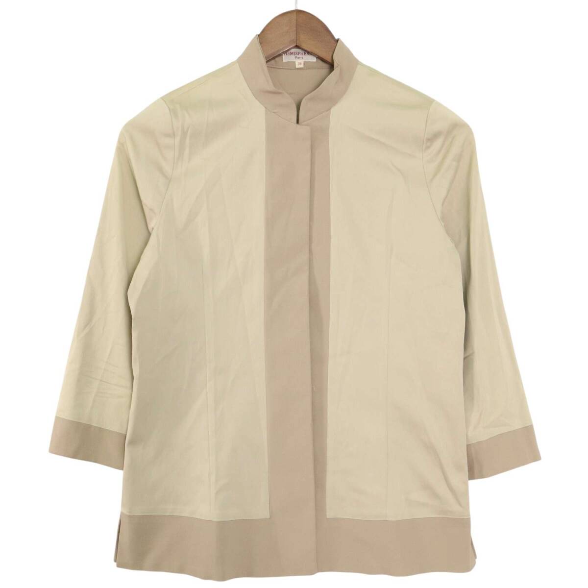 HEMISPHERES エミスフェール 通年★ アセテート ジャケット Sz.38 レディース