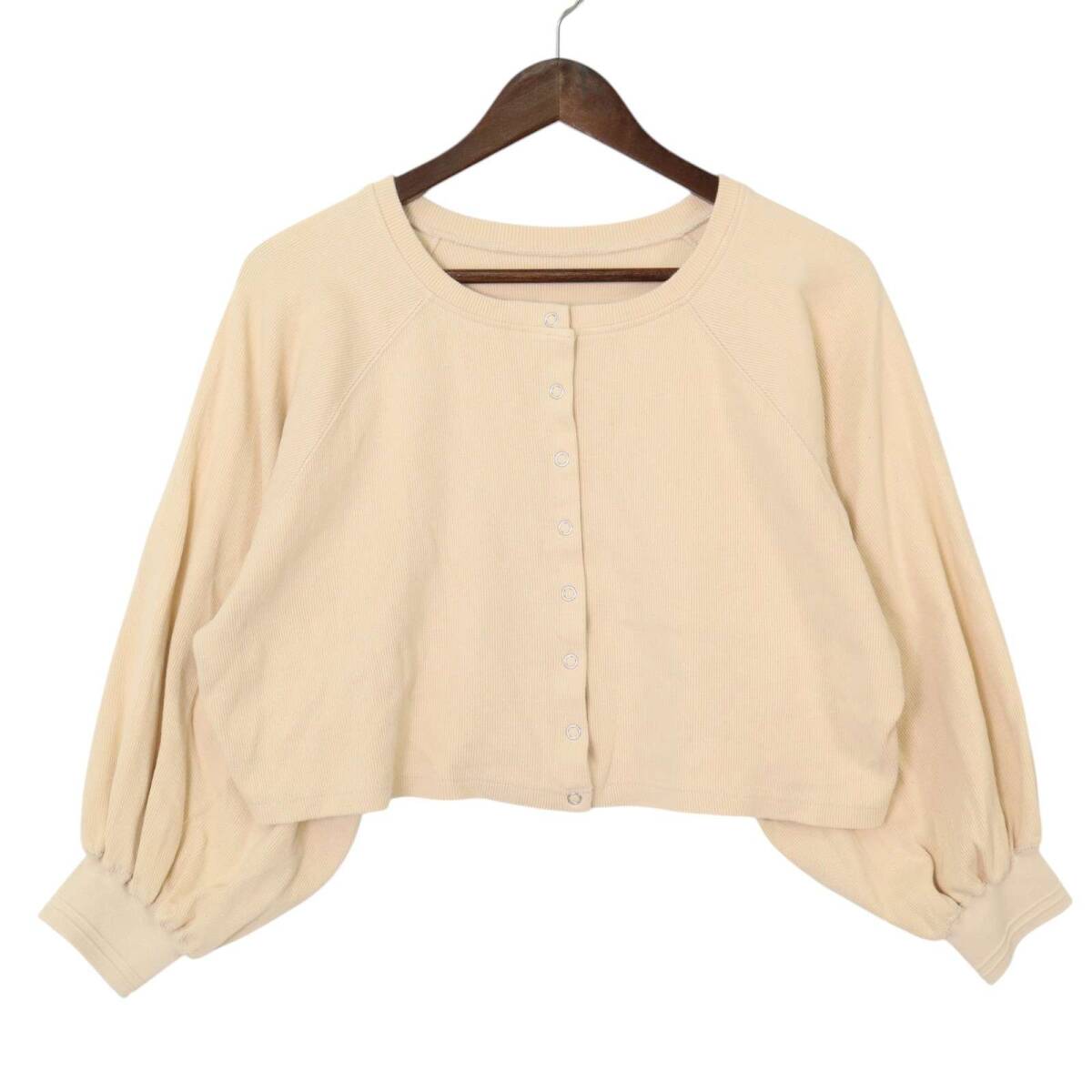 Healthknit ヘルスニット 通年 ストレッチ★ カーディガン 羽織り Sz.F レディース