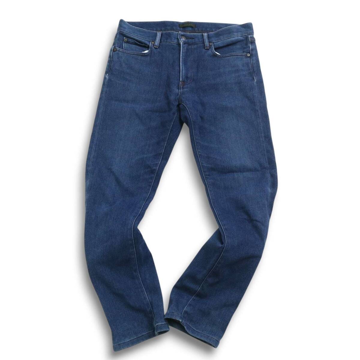UNIQLO ユニクロ 秋冬 ヒートテック★ 防風 防寒 裏起毛 USED加工 ストレッチ デニム パンツ ジーンズ Sz.31 メンズ