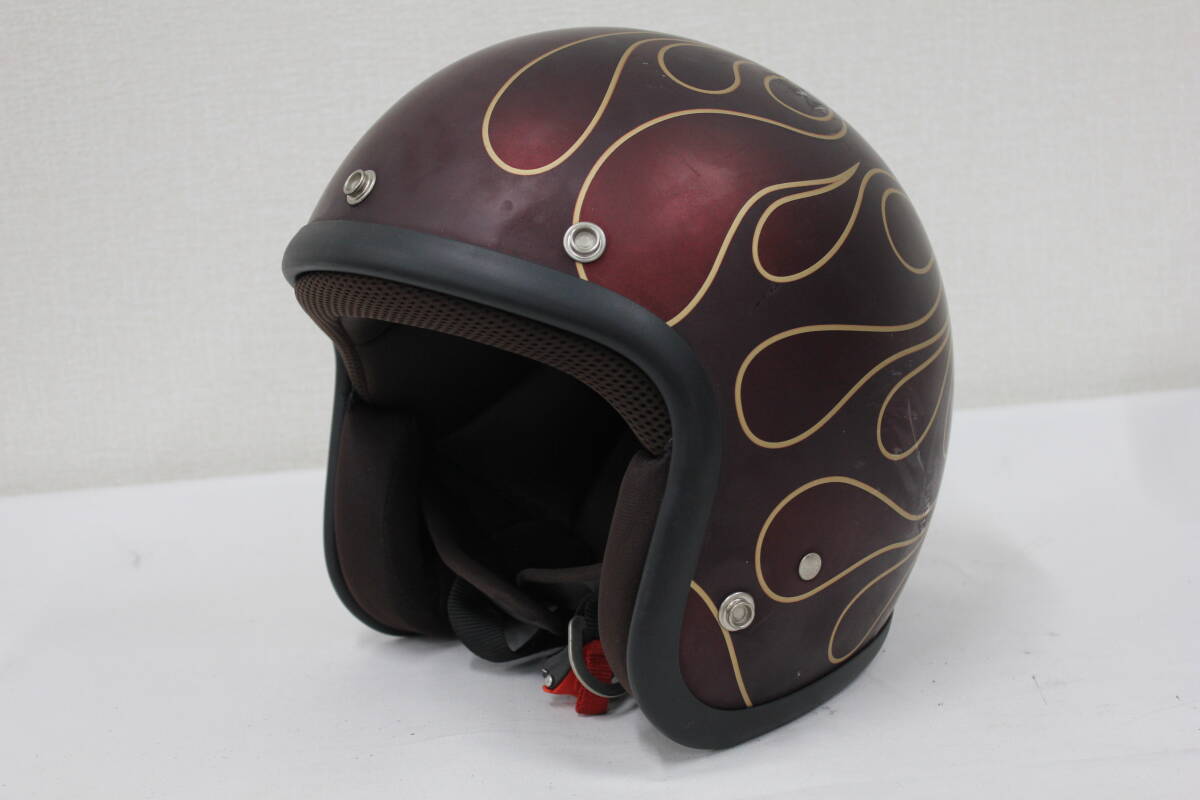 72JAM JJ-22 STEALTH(レッド) JETヘルメット BT1073