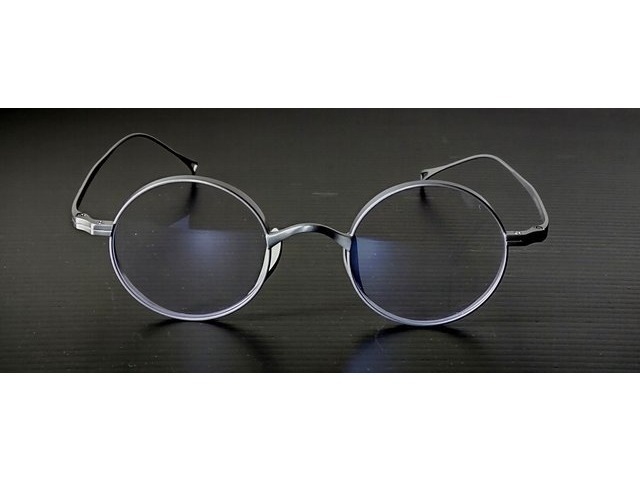 Round Spin Titanium Matte Silver チタン 丸メガネ マットシルバー 02