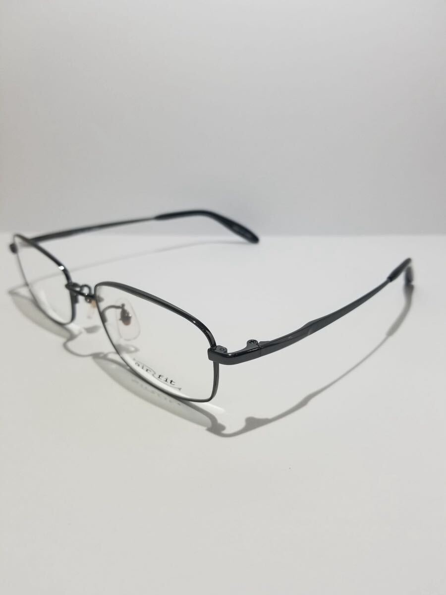 未使用 眼鏡 メガネフレーム air fit AF-3006F C-3 新形状記憶フレーム フルリム 金属フレーム 国産 日本製 MADE IN JAPAN 54口18-140 AH-1