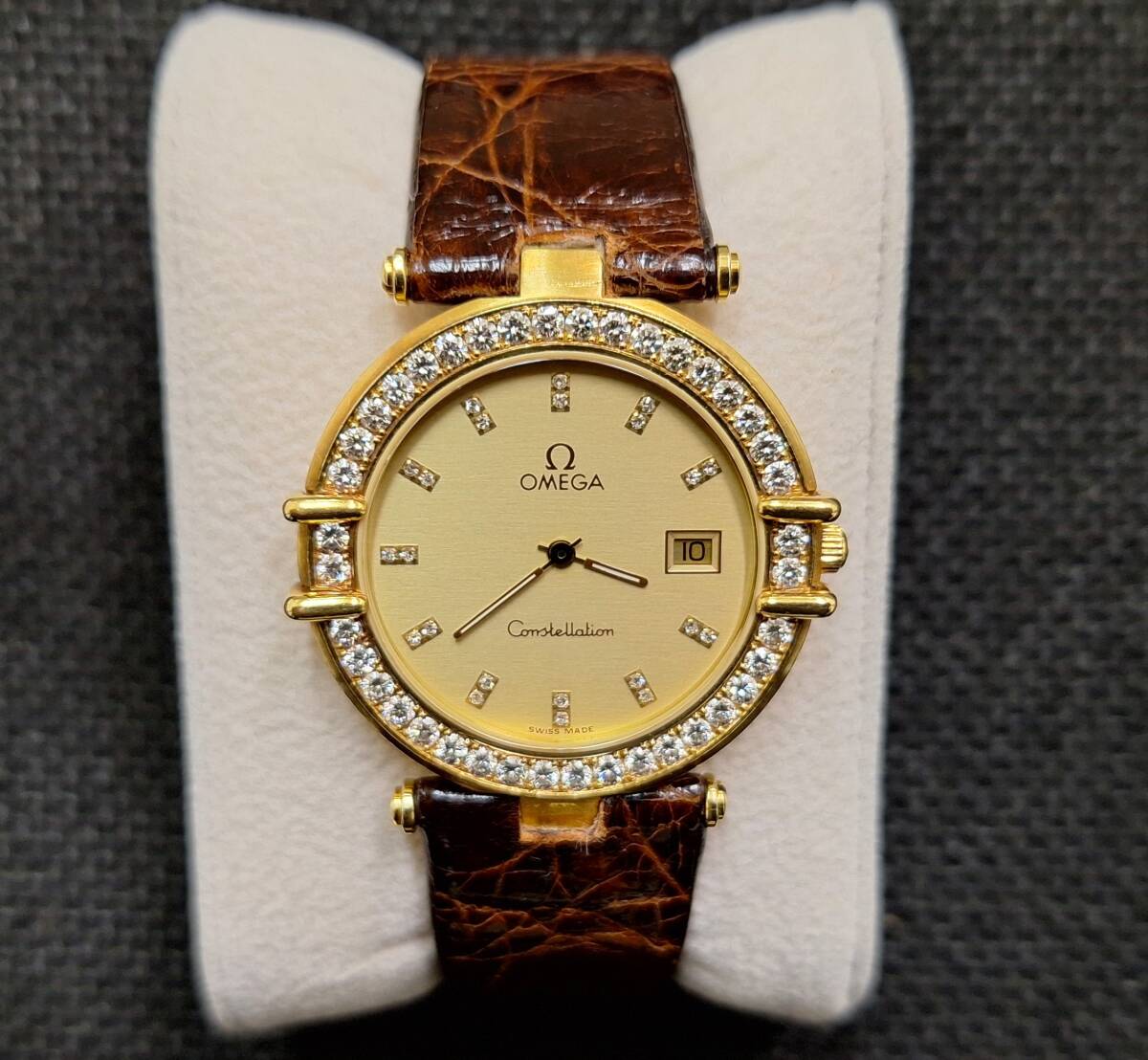 ◆　オメガ コンステレーション　18Ｋ（750）　ダイヤベゼル　ダイヤインデックス　◆ 
