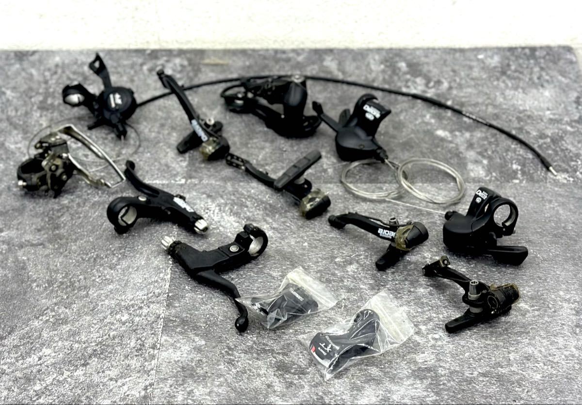 現状品■SHMANO シマノ Deore ブレーキレバー シフター シフトレバー インジケーターユニット パーツ まとめ■兵庫県姫路市から g1 25-4010