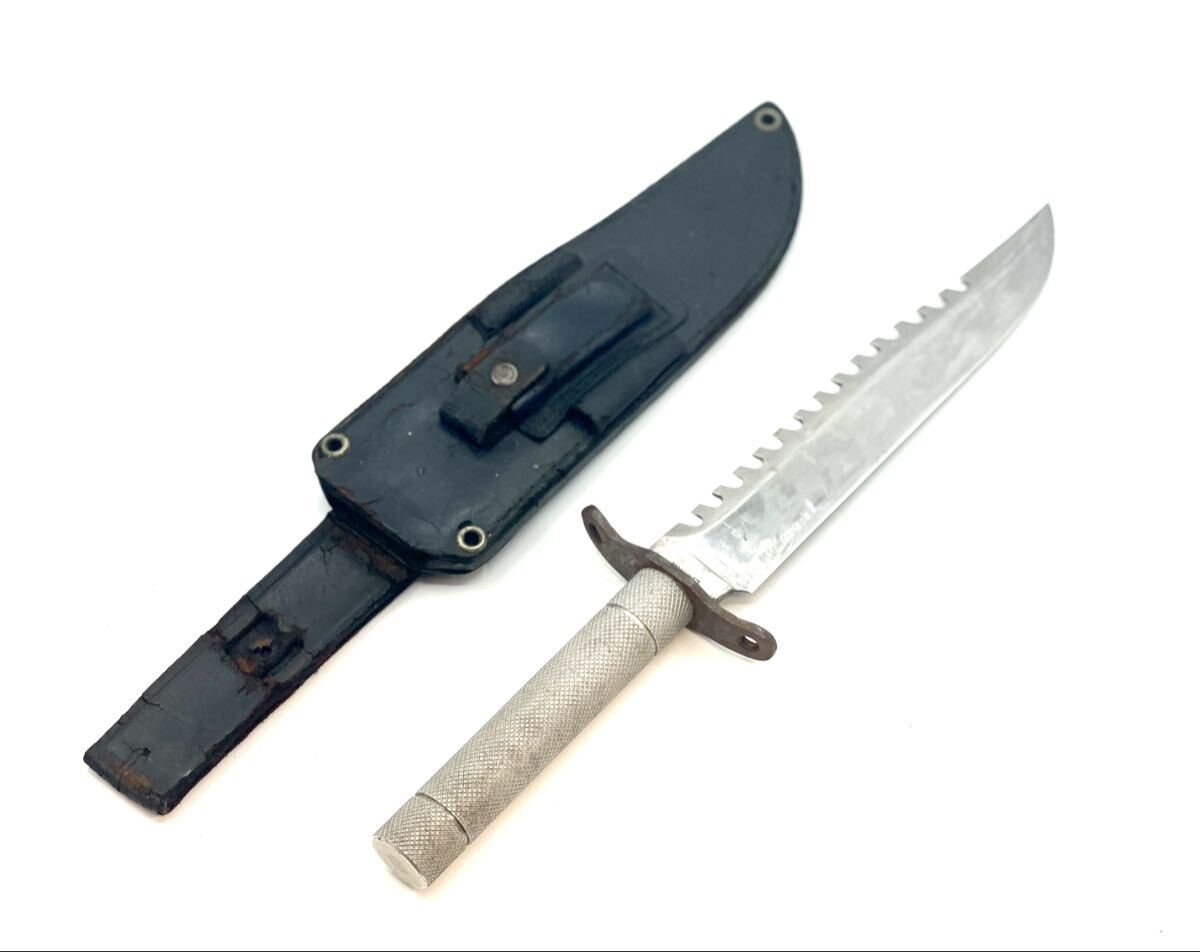 サバイバルナイフ ランボータイプ 大型ナイフ シースナイフ ヴィンテージ アウトドア ハンティング ■兵庫県姫路市から b2 25-3868