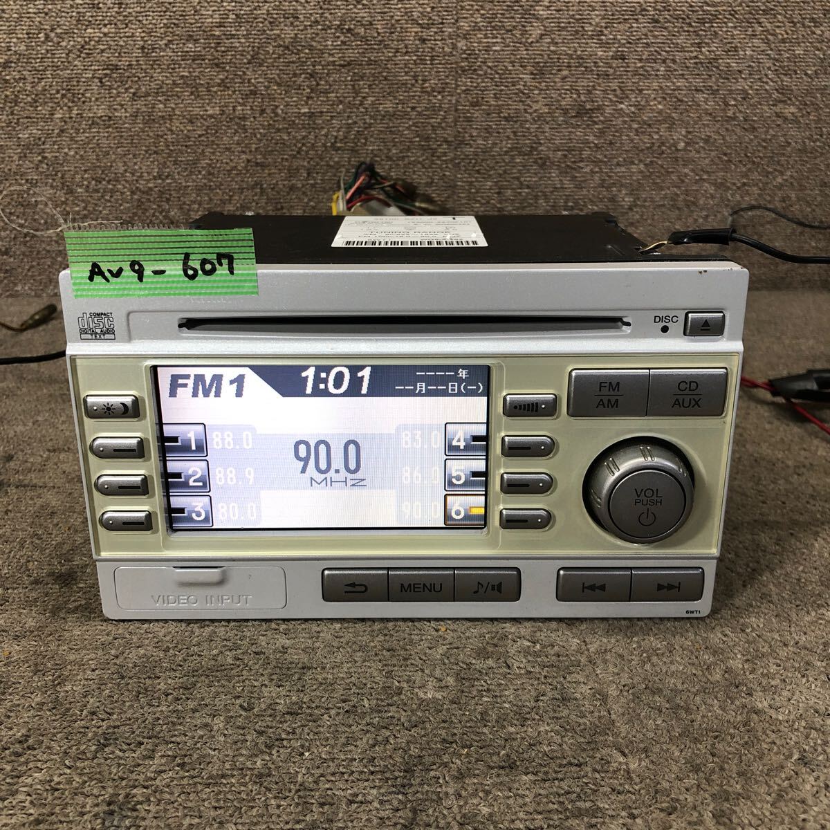 AV9-607 激安 カーステレオ HONDA 39100-SZH-J6 123000-2230E101 CDプレーヤー FM/AM オーディオ 簡易動作確認済み 中古現状品