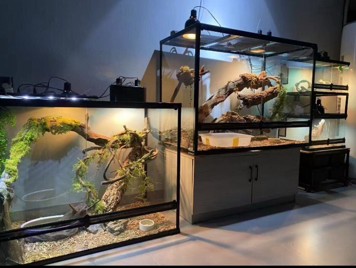 9045爬虫類ケージ　爬虫類90x45x45cm 両生類飼育ケージ、組み立て式　ガラス飼育ケージ全国卸販売送料込み引き取り可　ヘビ　カメ　トカゲ