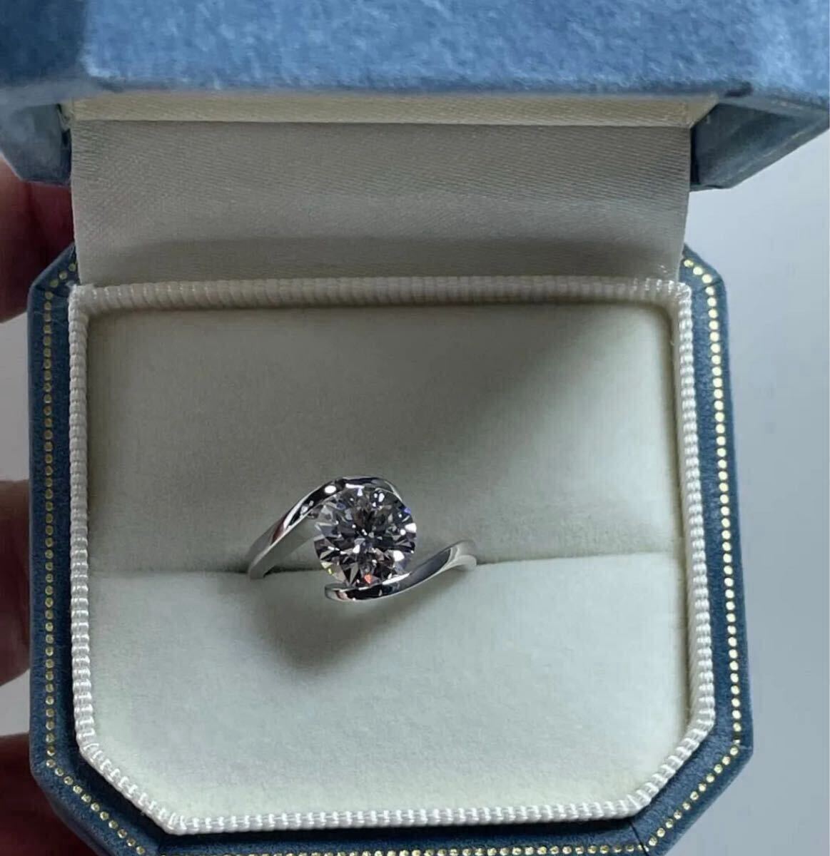 ラボグロウンダイヤモンド リング 2.02ct D VVS2 IDEAL PT950 無改色 IGI鑑定書付