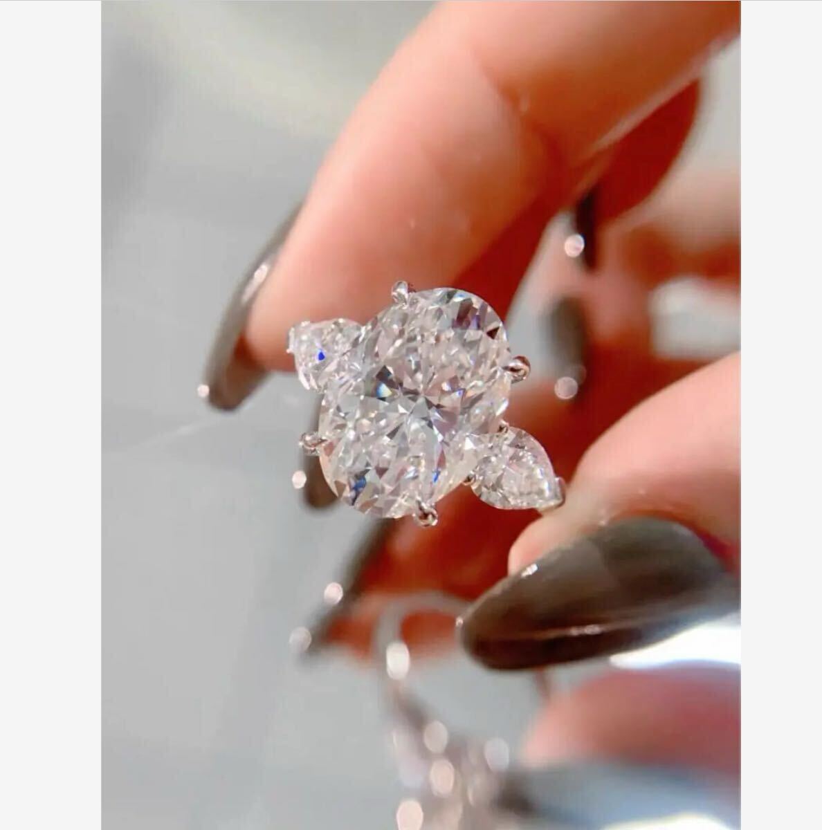 ラボグロウンダイヤモンド リング 。無改色5ct E VVS2 PT950 IGI鑑別書付