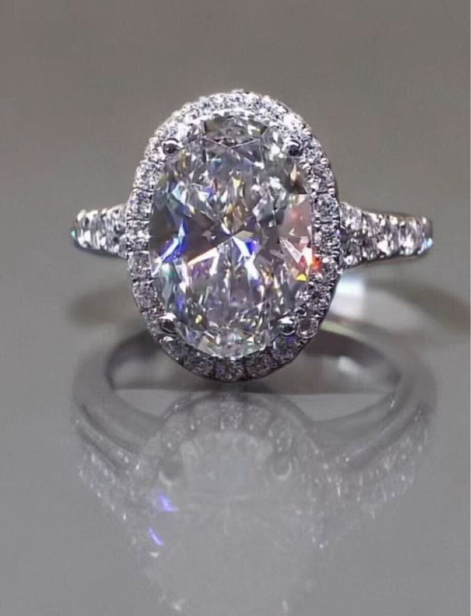 ラボグロウンダイヤモンド リング 3.01ct D VS1 無改色 PT950 IGI鑑定書付