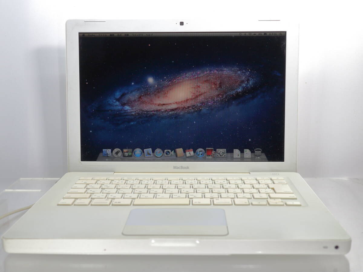 Apple MacBook A1181(13inch,Early2008)/Core2Duo 2.4GHz/2GBメモリ/HDD250GB/バッテリーNG/Mac OS X 10.7.5 Lion #0918