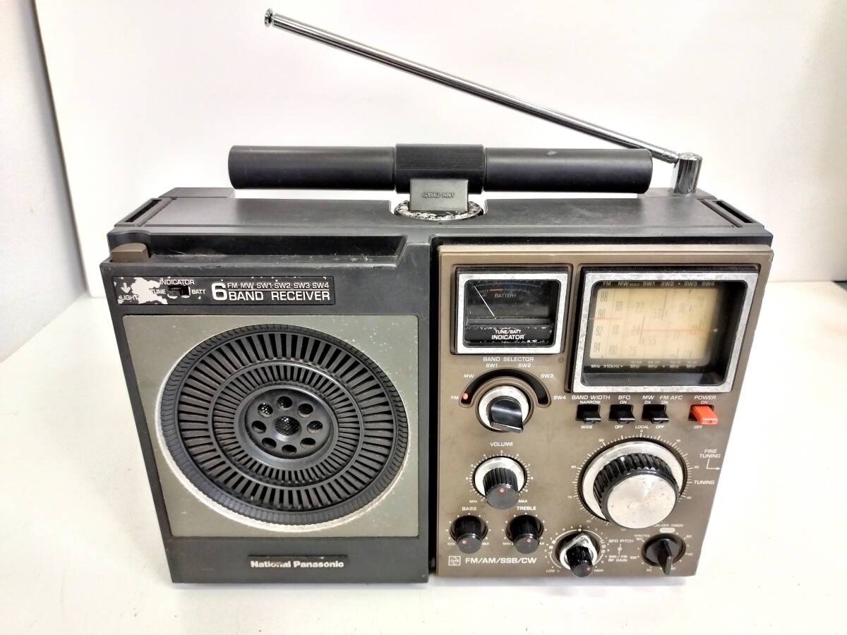 899 National Panasonic RF-1188 6バンド レシーバー FM/MW/SW1/SW2/SW3/SW4 ラジオ レトロ アンティーク 