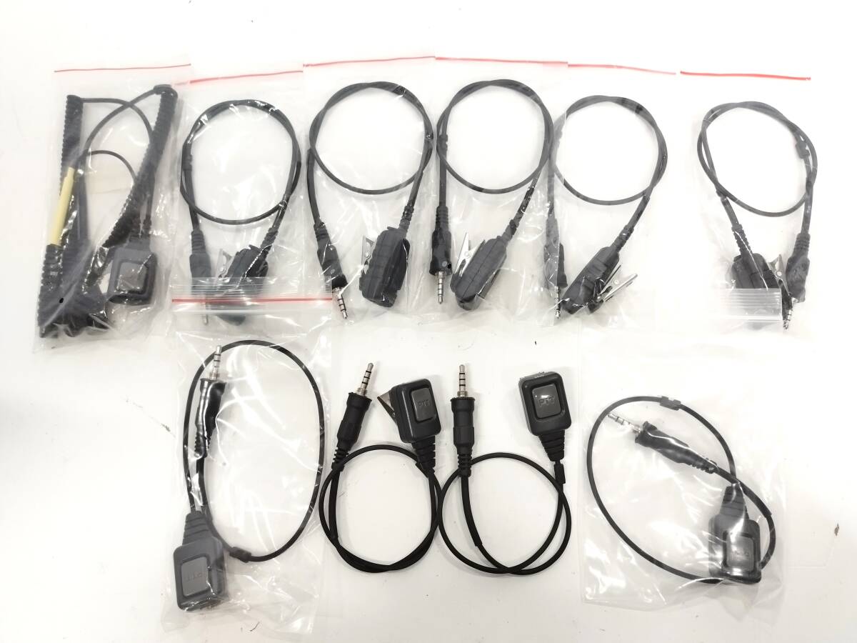 933 ほぼ未使用 トランシーバー用 インカム マイク PTTマイク 10個 1ピン 