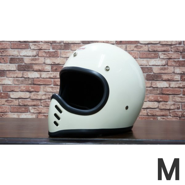OCEAN BEETLE「MTX」アイボリー　サイズ：M　（装飾用 オーシャンビートル ビンテージ フルフェイス
