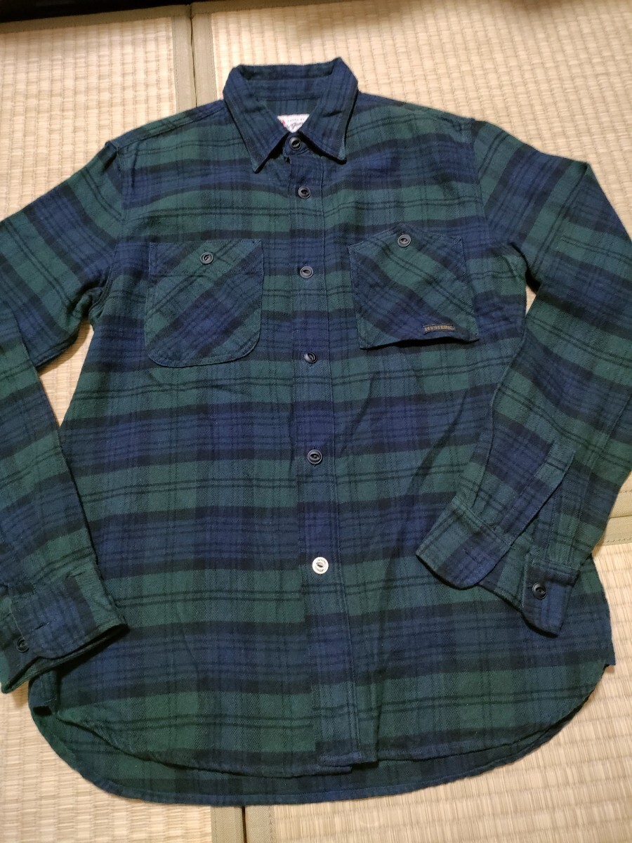 サイズ：L　日本製　ヒステリックグラマー HYSTERIC GLAMOUR チェック 長袖シャツ