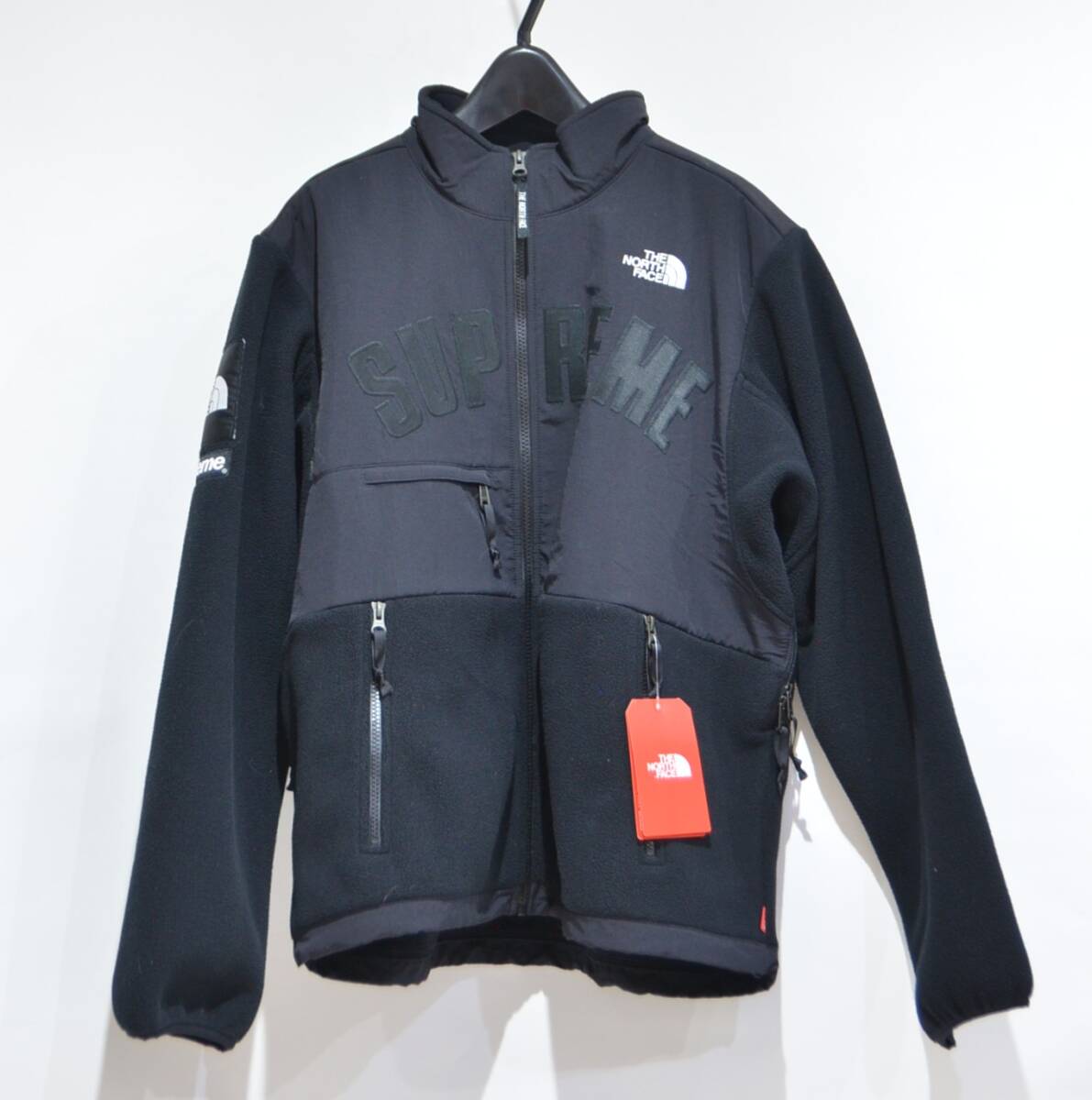 未使用 19ss Supreme The North Face TNF ノースフェイス Arc Logo Denali Fleece Jacket アーチロゴ フリース ジャケット 黒 L Y-335864