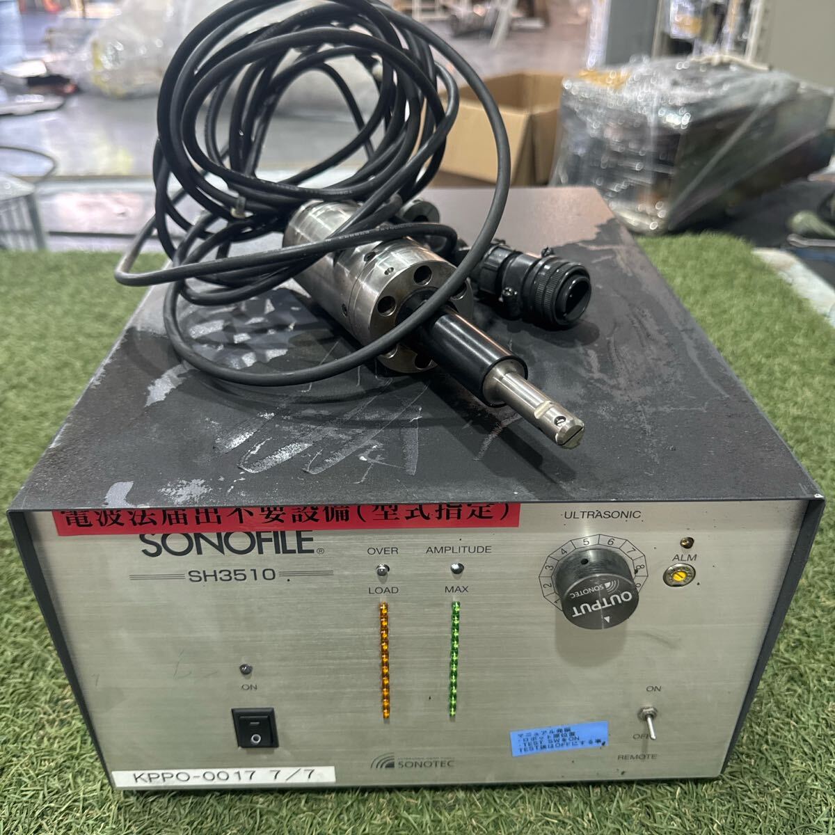 5Y102 ソノテック SONOFILE 超音波カッター SH-3510 動作保証　