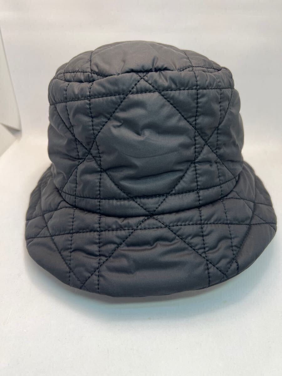 【未使用級/極美品】Christian Dior キルティングハット　バケットハット TEDDY D テディ ボブハット マクロカナージュ 帽子 900/Noir