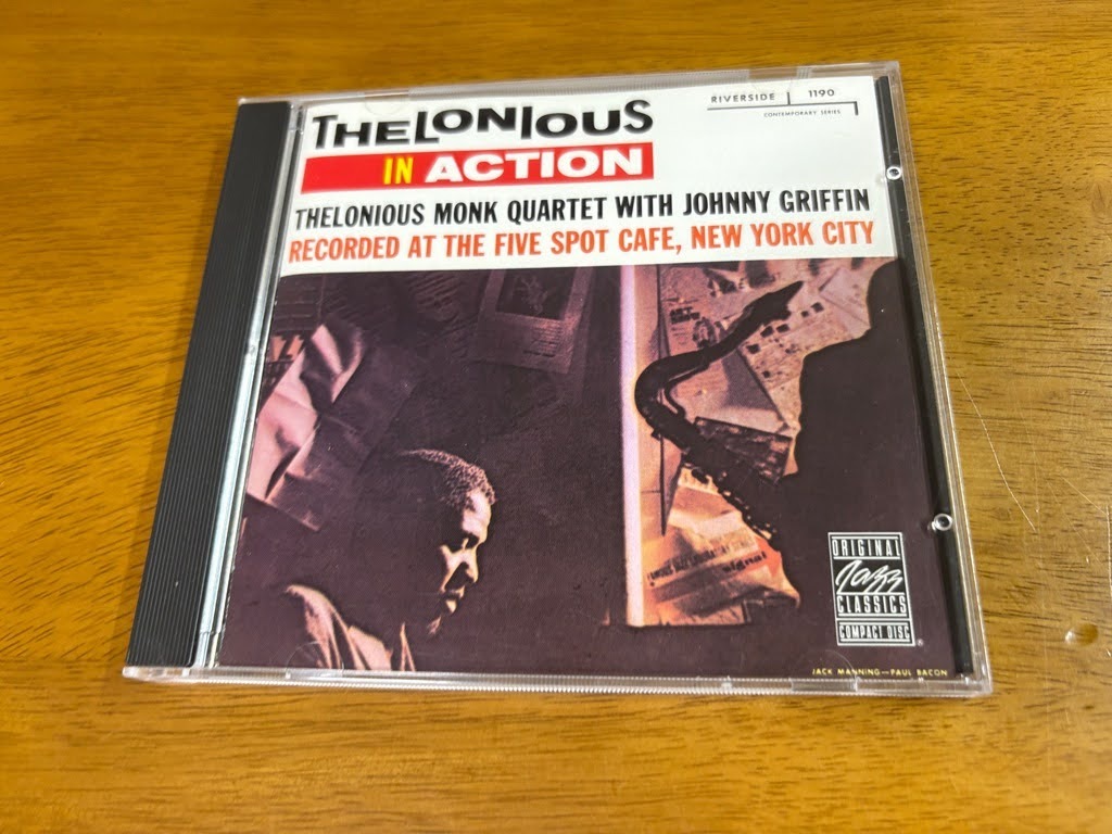 J7/CD セロニアス モンク THELONIOUS MONK QUARTET THELONIOUS IN ACTION ジョニーグリフィン RECORDED AT THE FIVE SPOT CAFE OJCCD-103-2
