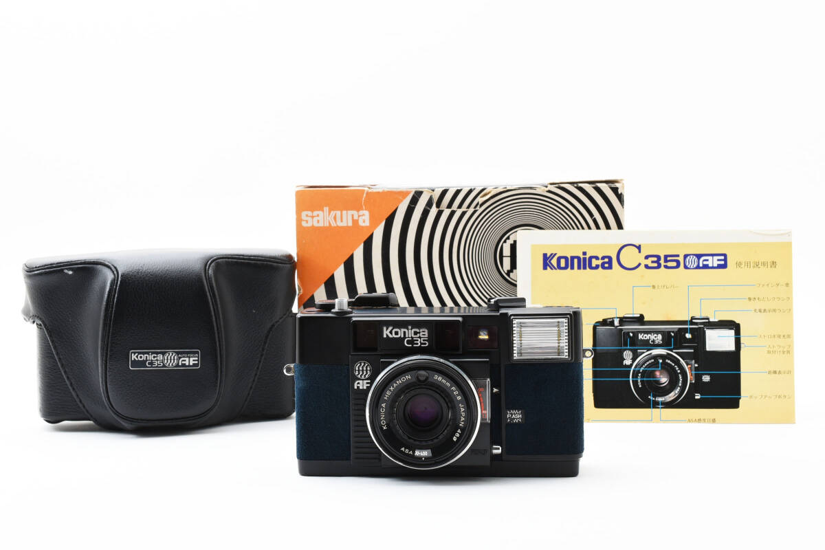 希少な元箱付 Konica コニカ C35 AF Limited blue (4231)