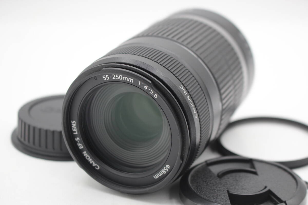 極美品◆Canon キャノン EF-S 55-250mm F4-5.6 IS◆2002-0109