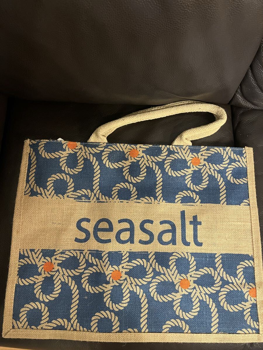 【新品未使用】seasalt ジュート　エコバッグ　シーソルト　大きいサイズ