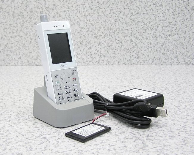 ■4台入荷 NTT マルチゾーンデジタルコードレス電話機 EPH01-D8PSS (HITACHI HI-D8PSのOEM) 美品！ 初期化済み 充電器付き