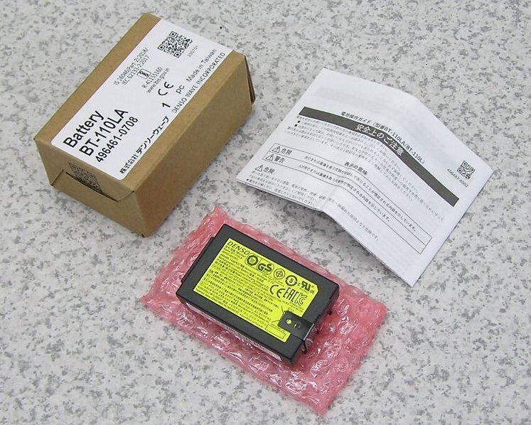 ■10個入荷 DENSO/デンソーウェーブ ハンディ-タ-ミナル BHT-1200シリ-ズ用 標準バッテリパック BT-110LA 【新品未使用品】 送料一律600円