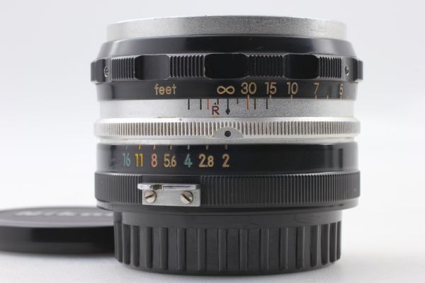 完動品 使用感少なめ 超レア！ ティックマーク ＆ R マーク 9枚羽根★ ニコン Nikon Nikkor 5cm 50mm f2 Auto S 日本光学 ニッコールレンズ