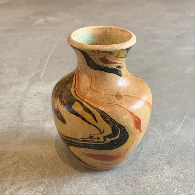 【11.5㎝】NEMADJI POTTERY ネマジ フラワーベース■ビンテージ アンティーク インテリア アメリカ雑貨 ネイティブアメリカン 陶器 花瓶