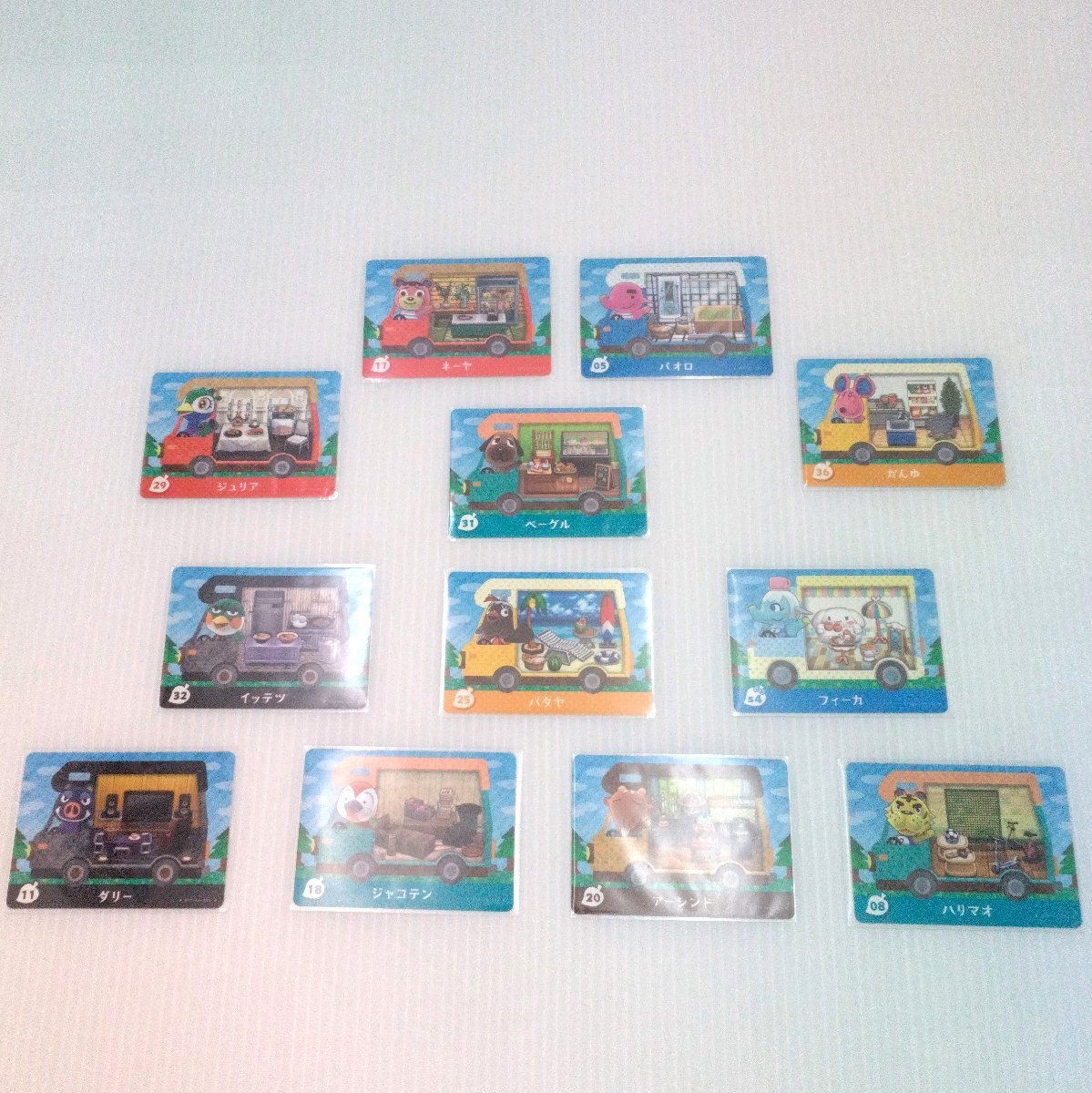 とびだせ どうぶつの森 amiiboカード 12枚まとめ ベーグル フィーカ アミーボ サンリオ ジュリア かんゆ ハリマオ 中古 【道楽札幌】