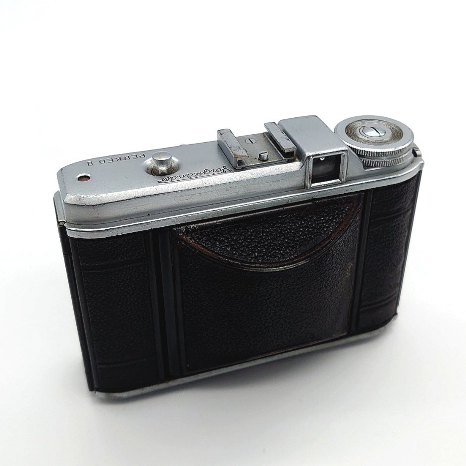 ジャンク Voigtlander PerkeoⅡ フォクトレンダー ペルケオ 蛇腹 フィルムカメラ　レンズ：COLOR-SKOPAR 1:3.5/80mm 動作未確認【道楽札幌