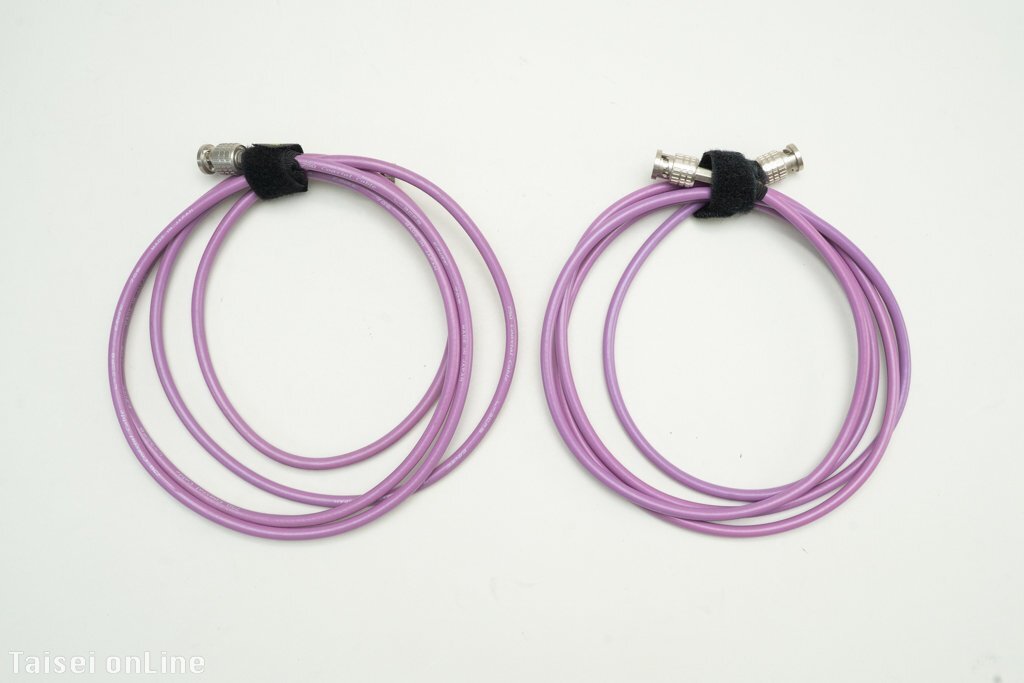 カナレBNC同軸ケーブル（約2m）×2本セット CANARE L-3CFB(75Ω) 約2m 2本セット No.3 中古品　25090307